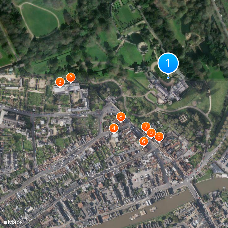 Castelo de Arundel Mapa