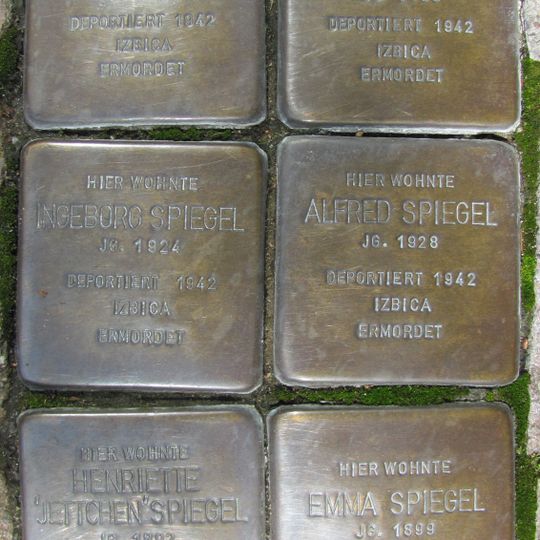 Stolperstein en memoria de Norbert Spiegel