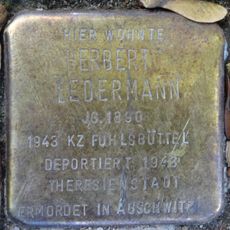 Stolperstein en memoria de Herbert Ledermann