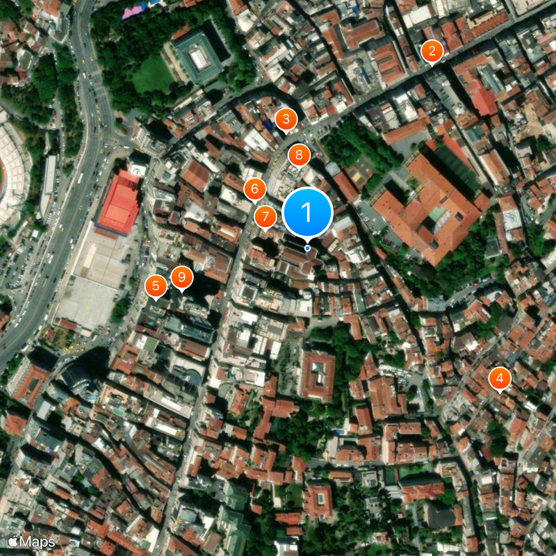 Basilika St. Antonius Karte