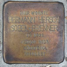 Stolperstein en memoria de Hermann Hersch Sobel-Brenner