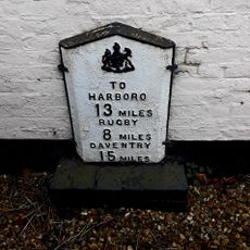 Milepost, wall of "The Springs"