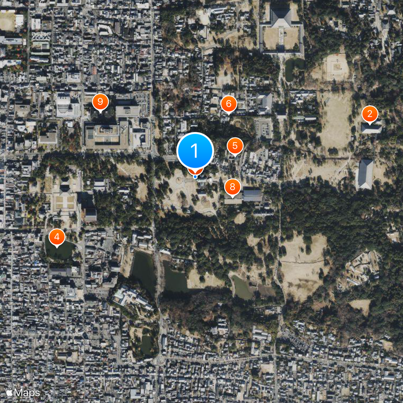 Rouleaux des légendes du mont Shigi Carte