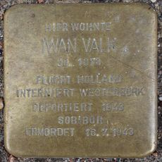 Stolperstein em memória de Iwan Valk