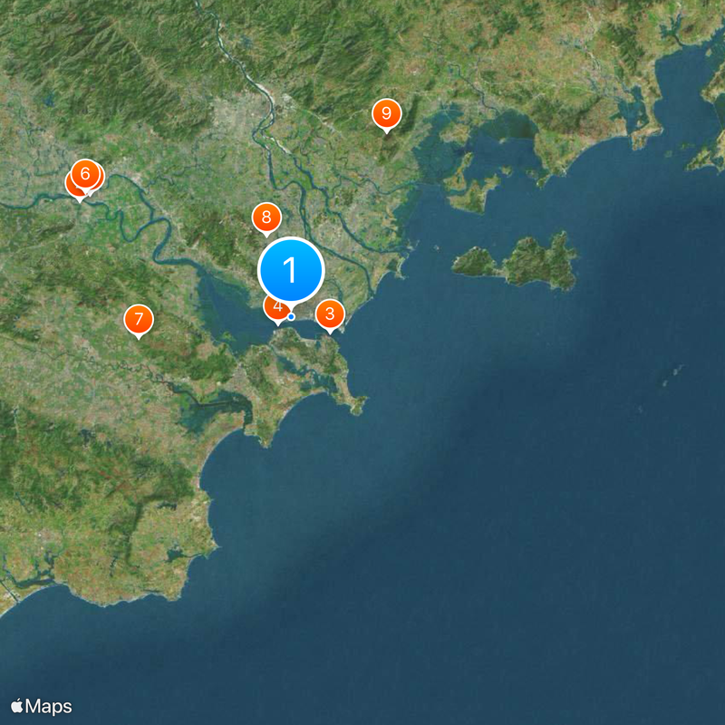 Shantou Mapa