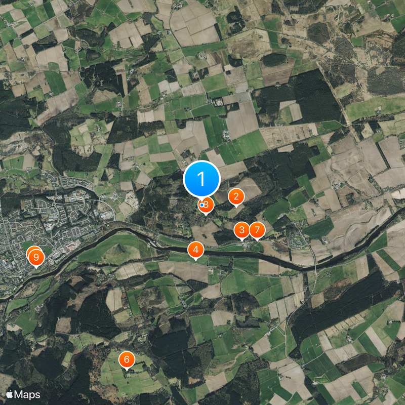 Crathes Castle Kaart