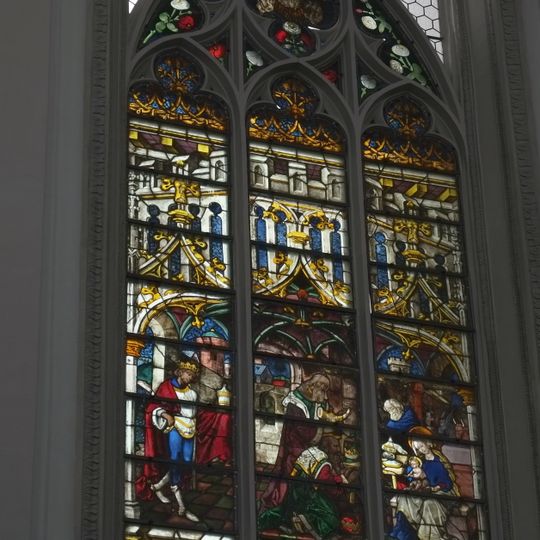 Gothic stained-glass windows of Mariä Himmelfahrt
