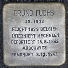 Stolperstein en memoria de Bruno Fuchs