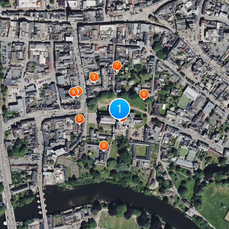 Hereford Cathedral Map