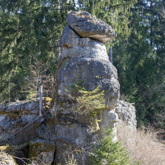 Schmierhüttenfelsen NW von Mosenberg