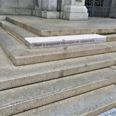 Pamětní schod k listopadu 1989 u radnice v Liberci