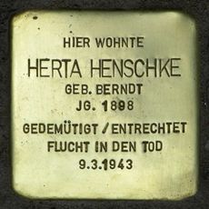 Stolperstein en memoria de Herta Henschke
