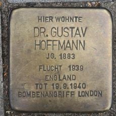 Stolperstein dedicated to Gustav Hoffmann