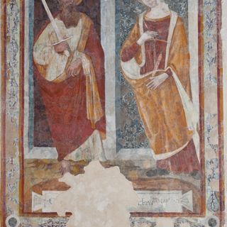 Fresco in the church of Santa Croce (Populonia)