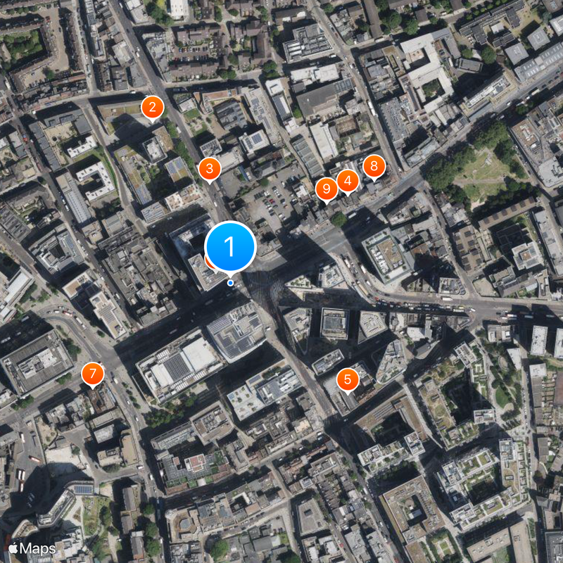 Aldgate East tube station Map