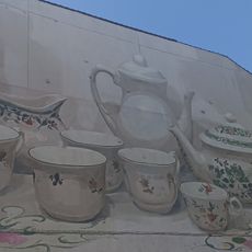 Mural sobre a Antigua Fábrica de Loza de San Claudio/ San Cloyo