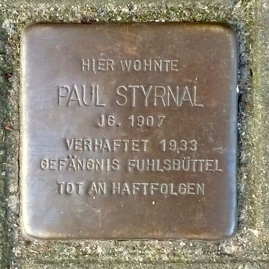 Stolperstein em memória de Paul Styrnal