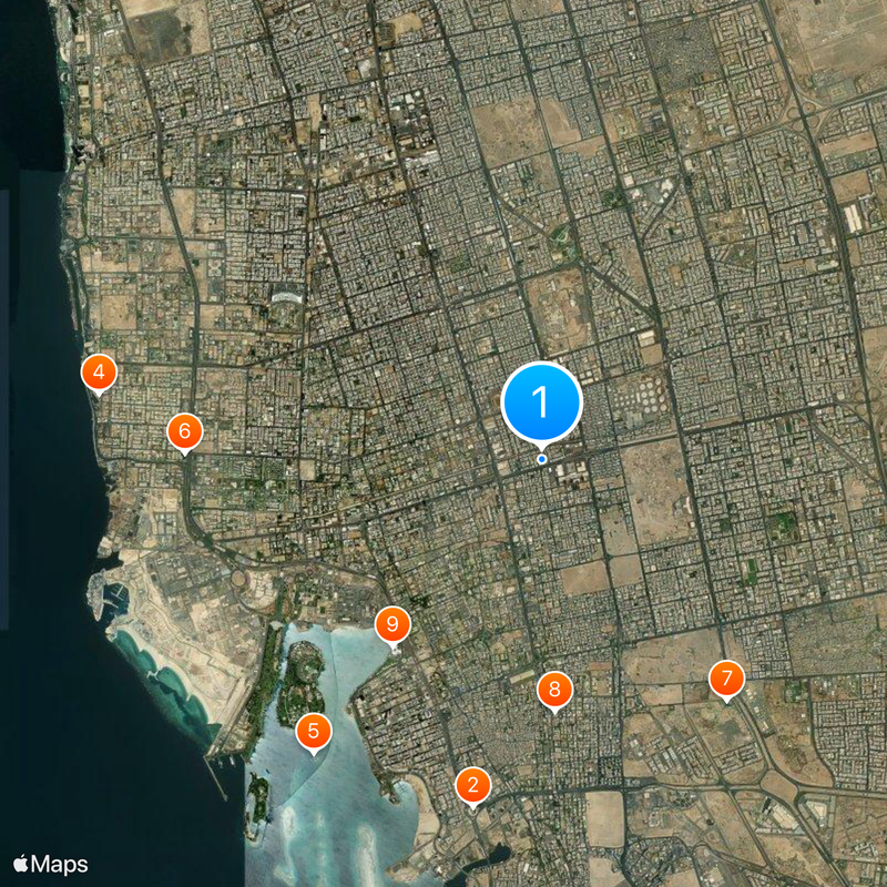 Al-Wazzan Restaurant Map