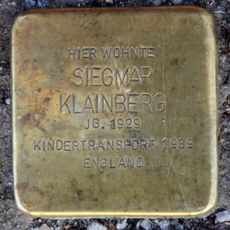 Stolperstein dedicated to Siegmar Klainberg