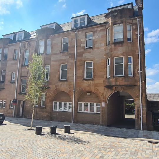 Clydebank, Hall Street, Baths & Fire Station Tenement