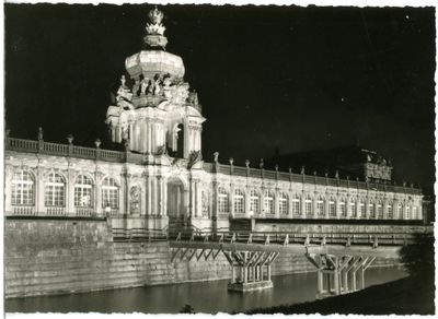 At night
