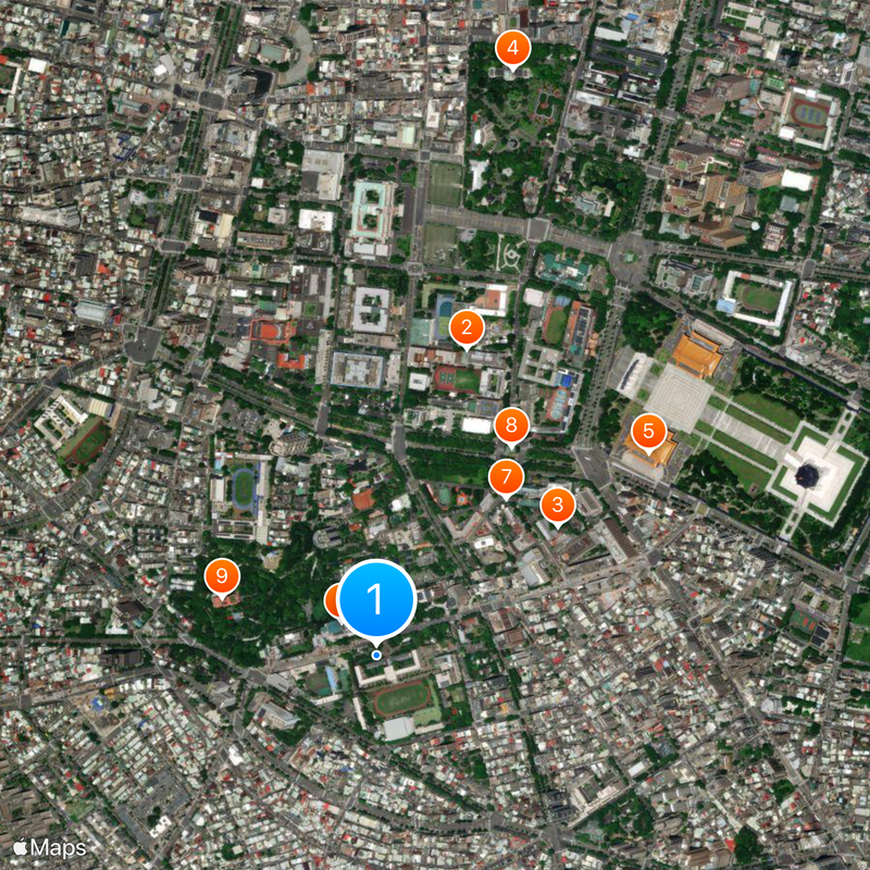 Taipei Municipal Chien Kuo High School Map