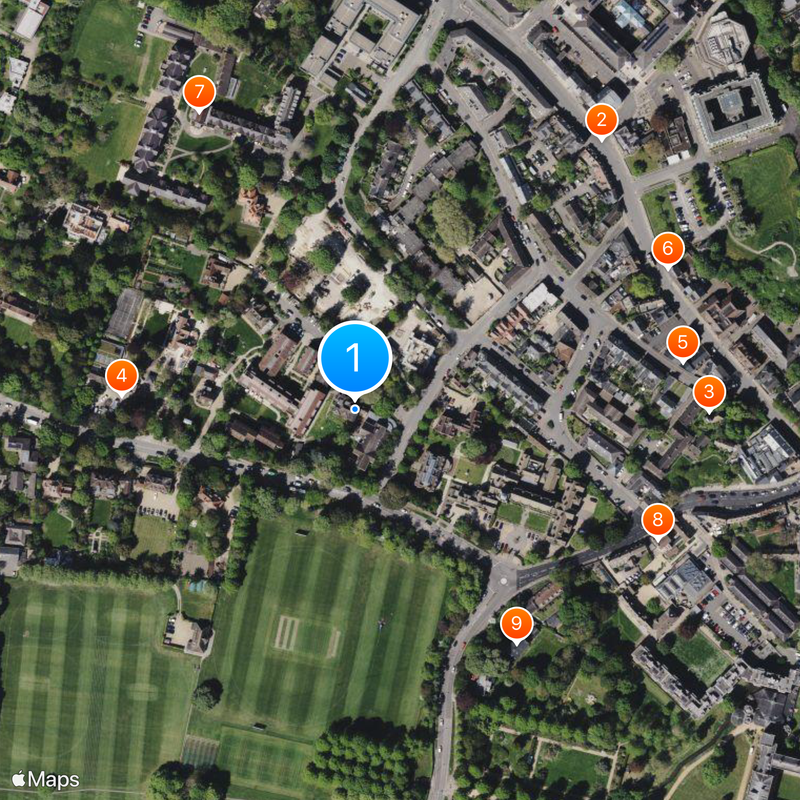 Lucy Cavendish College Map