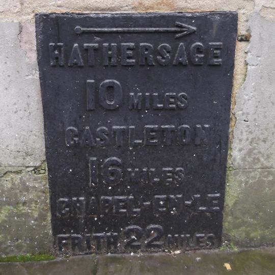 Milestone, Eccleshall Road, at junction of St Mary's Gate and London Road, Sheffield