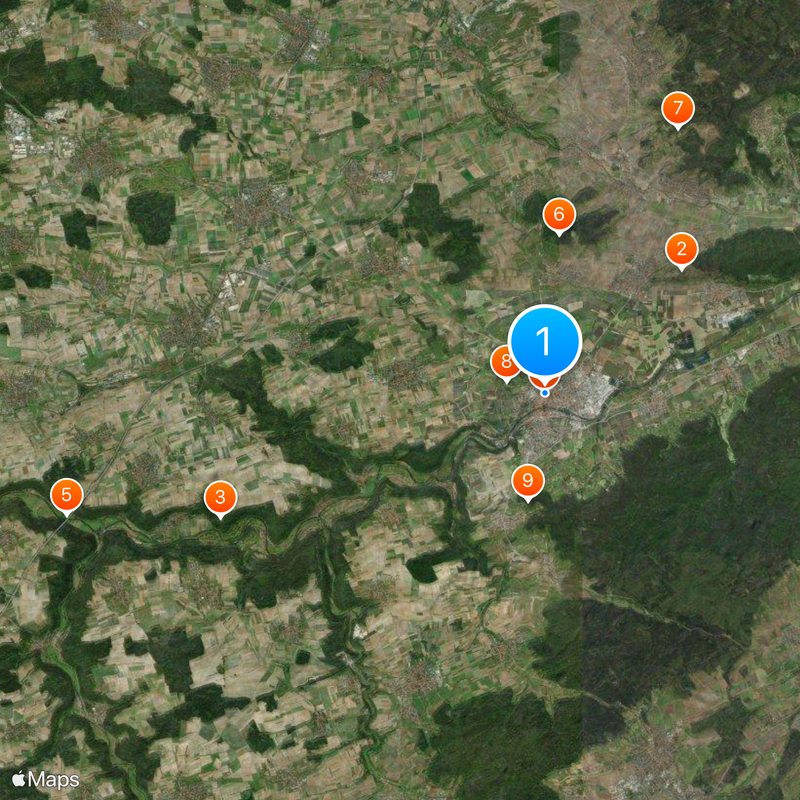 Rottenburg am Neckar Mapa