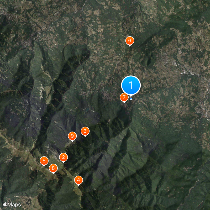 Lizzano in Belvedere Map