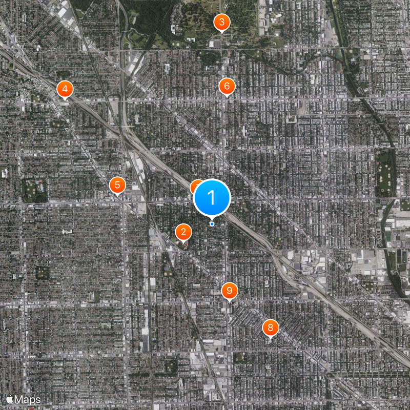 Irving Park Map