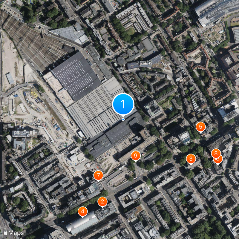 Euston tube station Map
