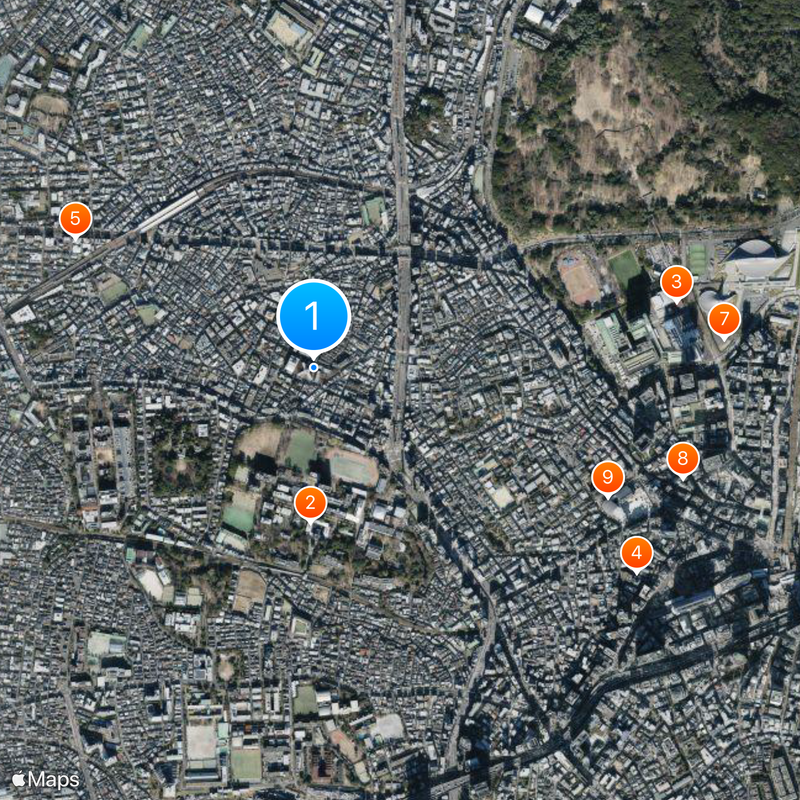 Tokai University Map