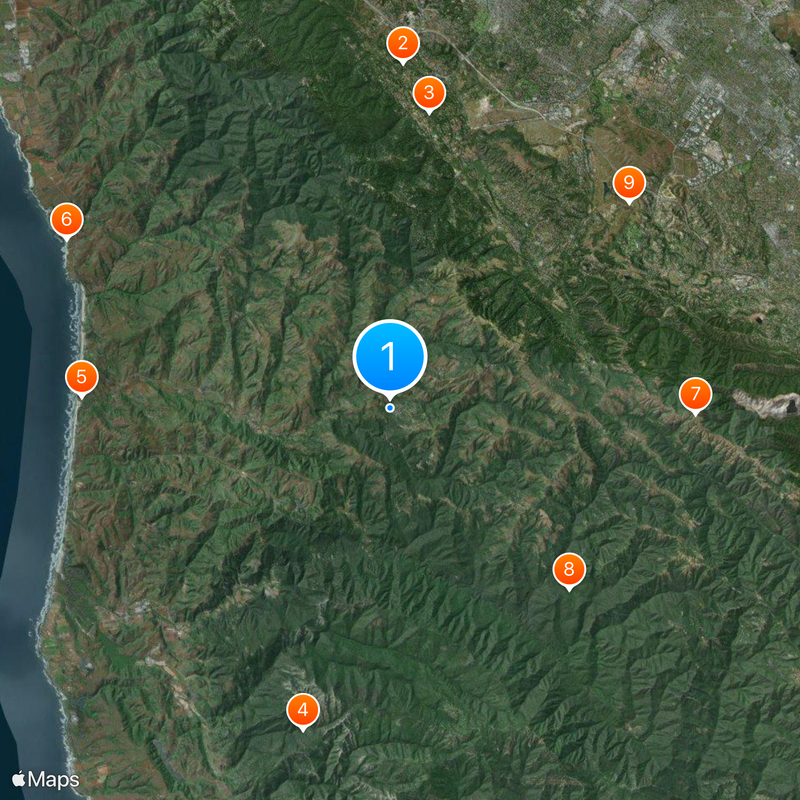 La Honda Map