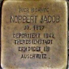 Stolperstein dedicated to Norbert Jacob