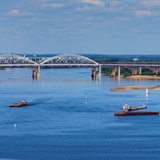 Bridge across the Volga in Nizhny Novgorod