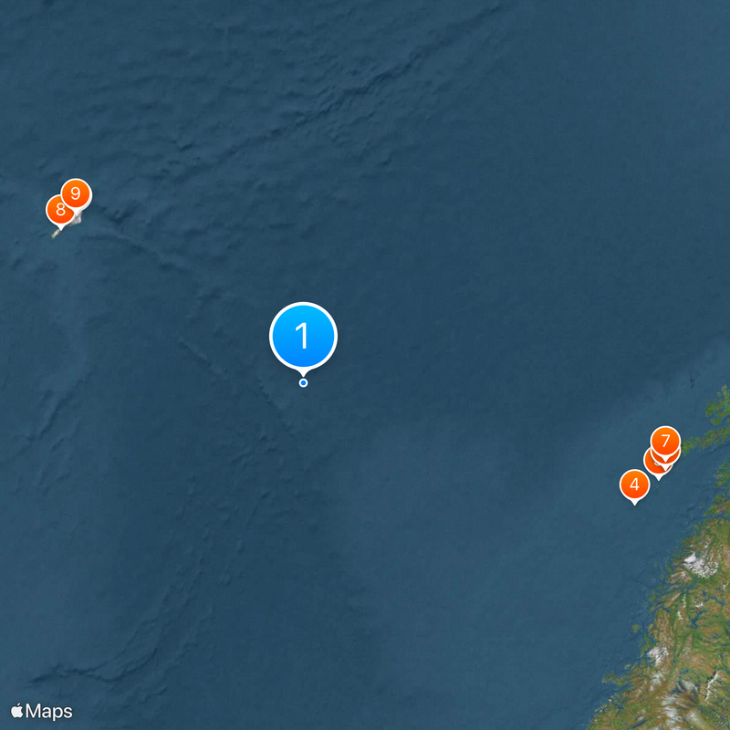 Morze Norweskie Mapa