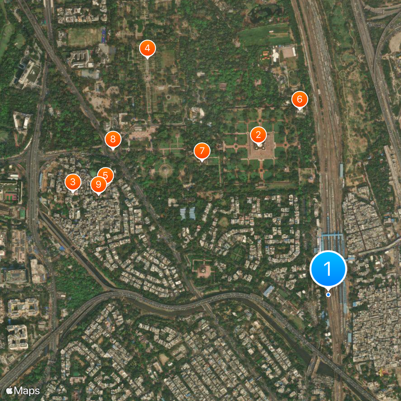 Hazrat Nizamuddin railway station Map