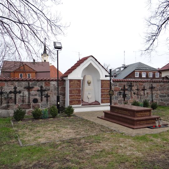 Cemetery in the courtyard of Basilica of the Nativity of St. Mary and St. Nicholas in Bielsk