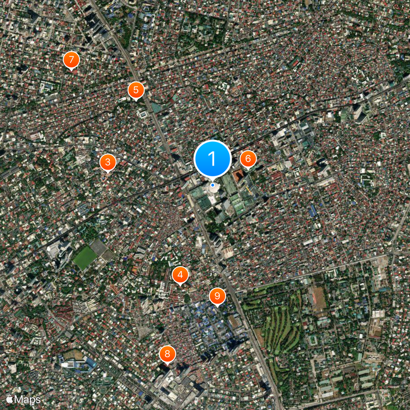 Araneta City Map