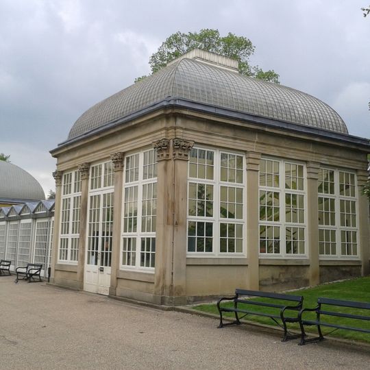 Right hand glasshouse on north-west side of Botanical Gardens
