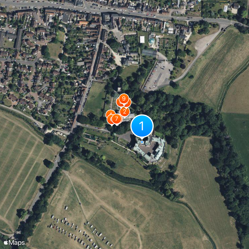 Berkeley Castle Karte