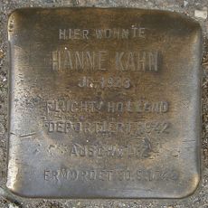 Stolperstein en memoria de Hanne Kahn