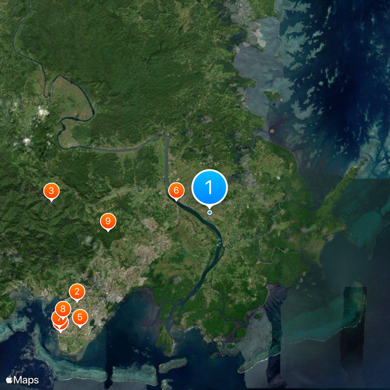 Aeroporto di Suva Mappa