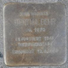 Stolperstein dedicated to Bertha Behr