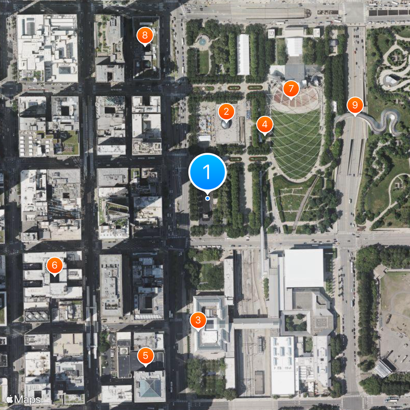 Crown Fountain Carte