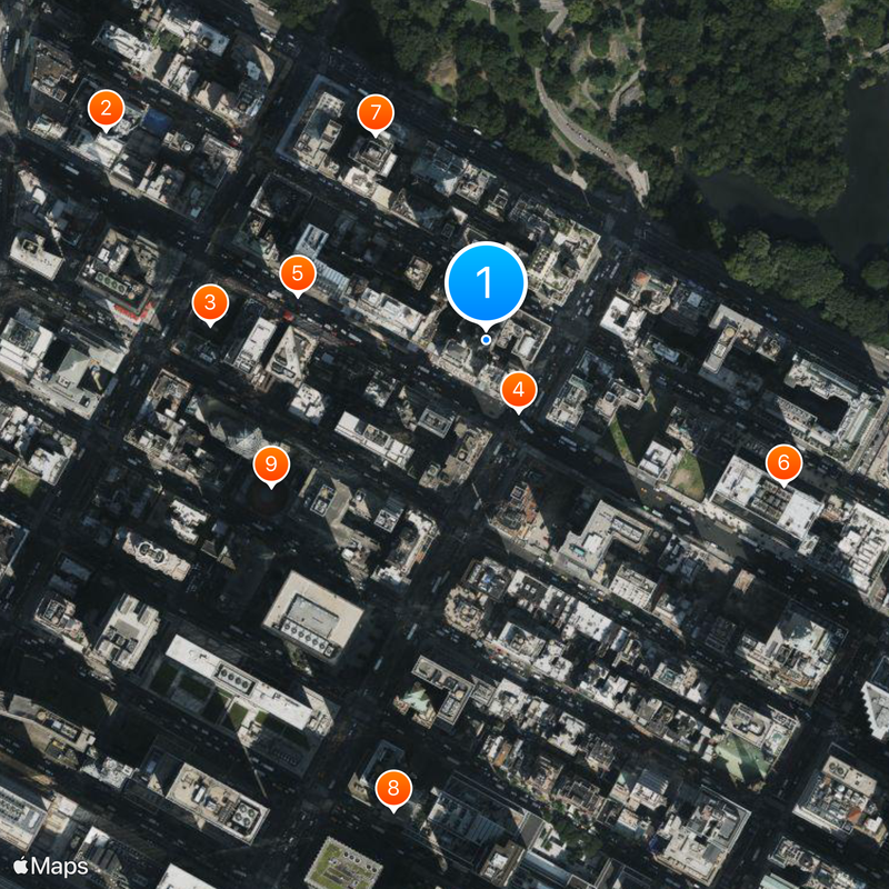 111 West 57th Street Mapa