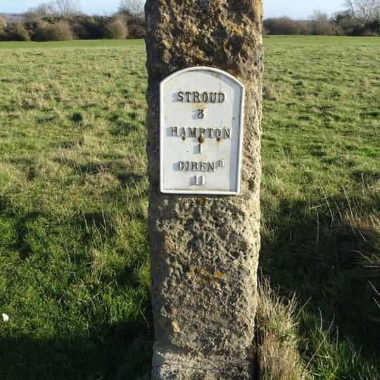 Milestone, Cirencester Road, Minchinhampton Common