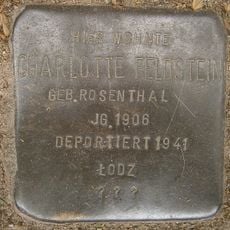 Stolperstein dedicated to Charlotte Feldstein