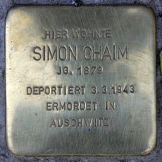 Stolperstein dedicated to Simon Chaim